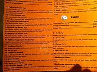 Padthai Thai Restaurant menu