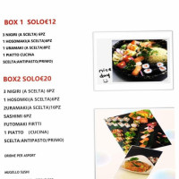 Mugello Sushi menu