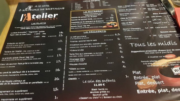 L'atelier menu