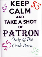 Crab Barn menu