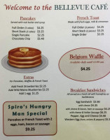 Bellevue Cafe menu