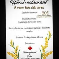 Wood menu