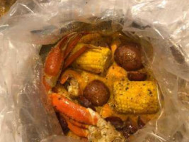 Crab King Cajun Boil food