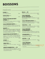 Cojean menu