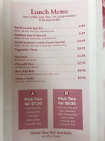 Hwe Sarang Sushi menu