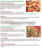 Sbarro menu