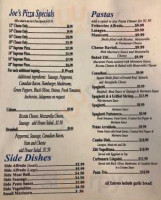 Joe's Italian Grill And menu