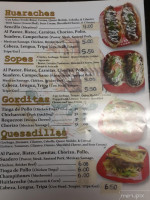 Taqueria La Tejana menu