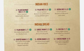 Sharma menu