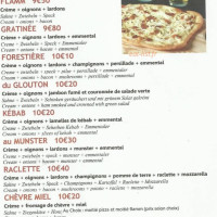 Le Glouton menu