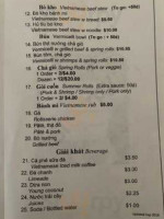 Pho Viet menu