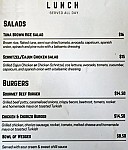 Nooks Place menu