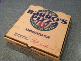 Barro's Pizza menu