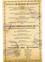 Braddock Inn menu