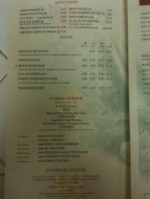 Mandarin King menu