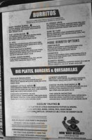 Guapo's menu