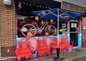 The Pink Bicycle inside