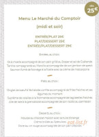 Le Comptoir menu