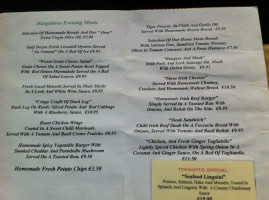 Hargadon Bros menu