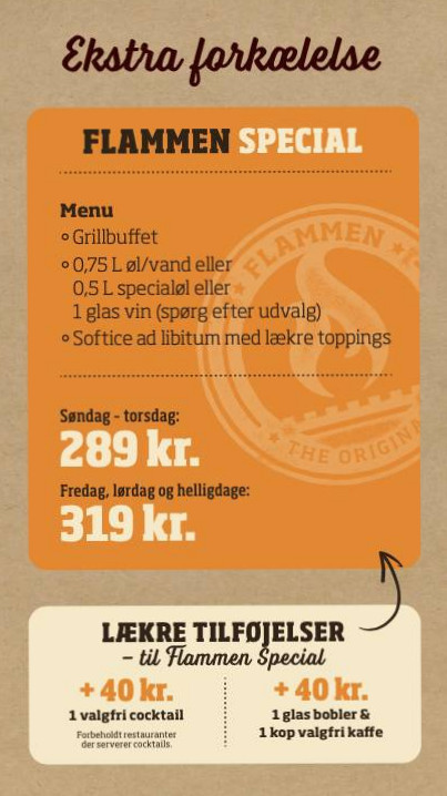 Flammen Menu