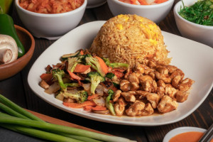 Choose And Mix Korean Food Hibachi Express food