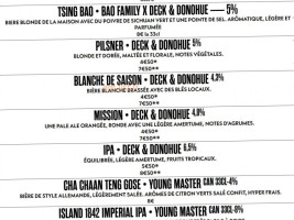 Gros Bao menu