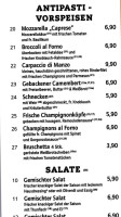 Punta Arenas menu