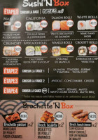 Jap N Thaï menu