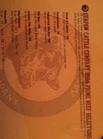 Red Oak Steakhouse menu