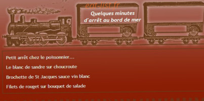 Restaurant de la Gare menu