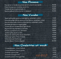 Restaurant du Golf menu