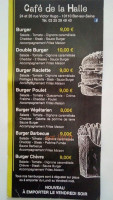 Café De La Halle menu