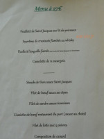 Le Restaurant du Port menu