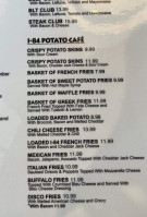 I-84 Diner menu