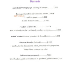 Chezot menu