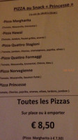 Princesse menu