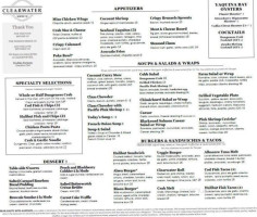 Clearwater menu