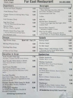 Far East menu