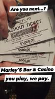 Marley's Casino menu