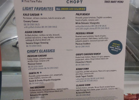 Chopt Neuse Rd menu