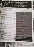 Ray's El Mariachi menu