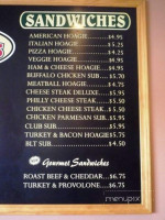 D G Famous Pizza Subs menu