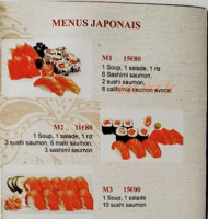 Le Palais D'asie menu