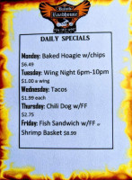 Runt's Roadhouse menu