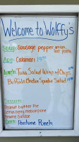 Wolffy's Grill Marina menu