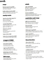 Basil And Wick's Restaurant Bar menu