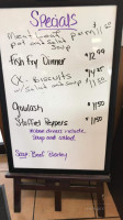 Lakeside menu