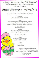 Fogolar menu