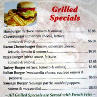 Peter's Pizzeria menu