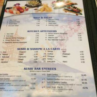 Fujiyama Sushi And Grill menu